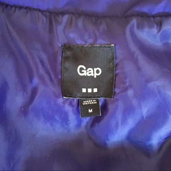 🐧HP🐧 Gap Weekend Puffer Purple Medium Vest SOLD - Picture 4 of 8